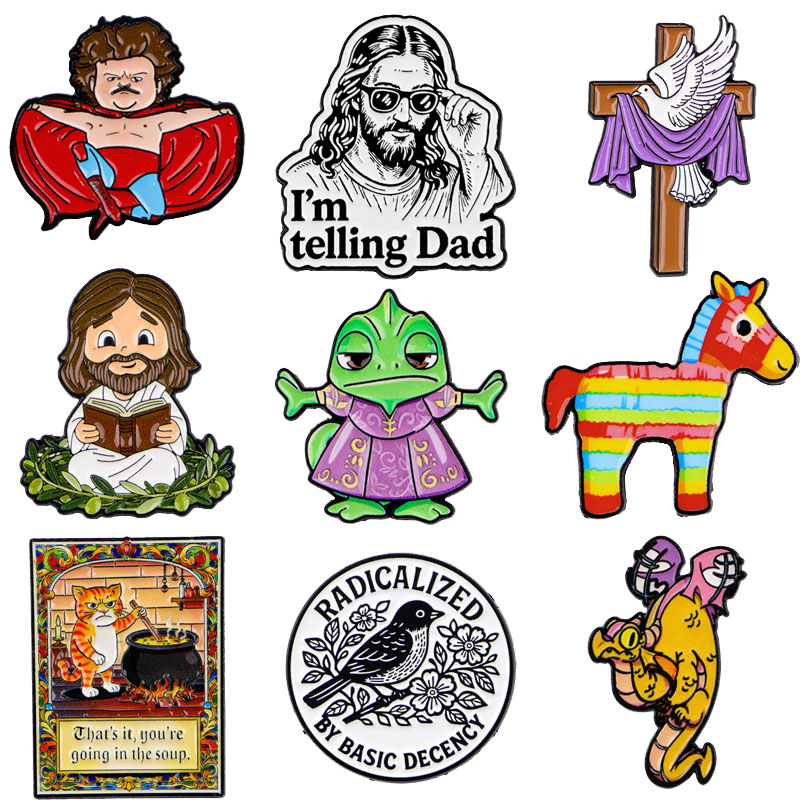 Tuxedo Lapel Pin - Enamel Pins Animal English Quotes Metal