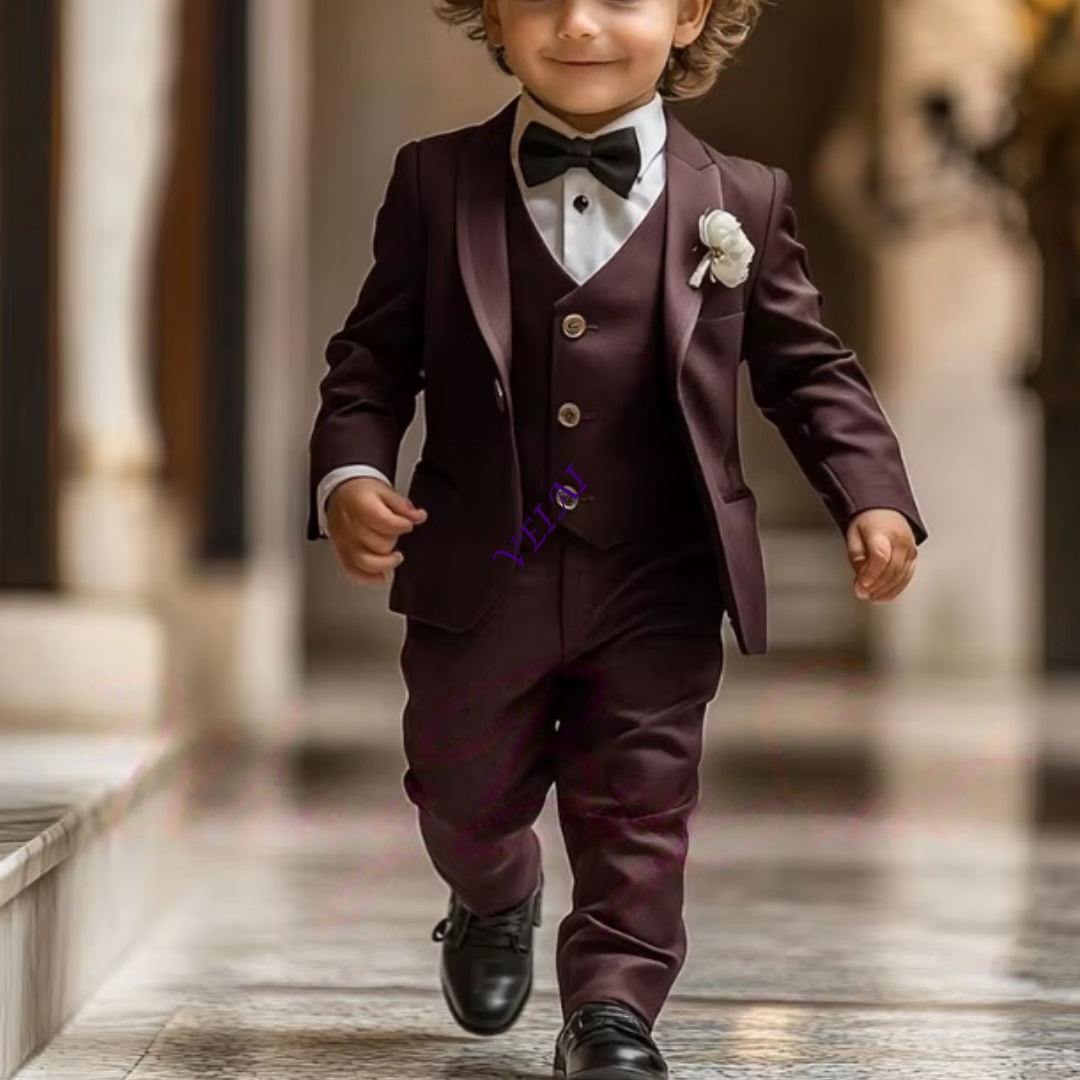 3 Piece Boy's Tuxedo Suit Set  - Mens Formal recension och pris