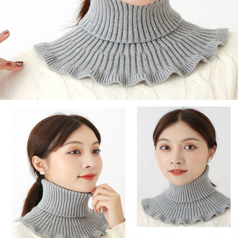 New-Warm Knitted Fake Collar W - Windsor Knot Tie recension och pris