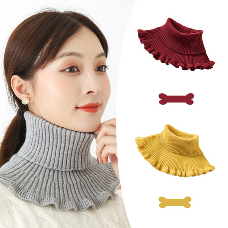 New-Warm Knitted Fake Collar W - Windsor Knot Tie recension och pris