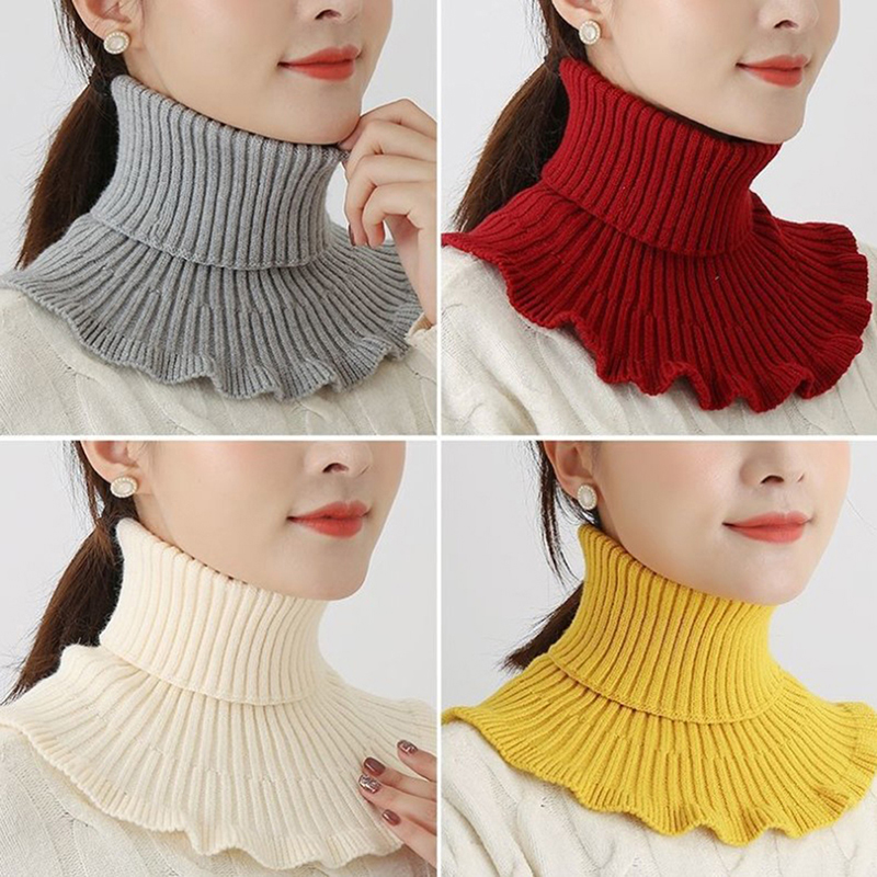 New-Warm Knitted Fake Collar W - Windsor Knot Tie recension och pris