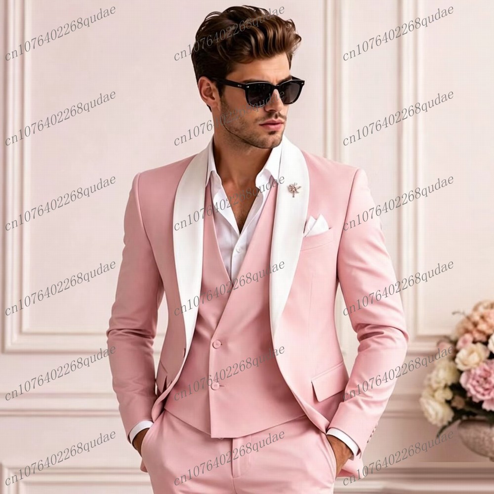 White Collar Pink Formal Men S - Mens Formal recension och pris