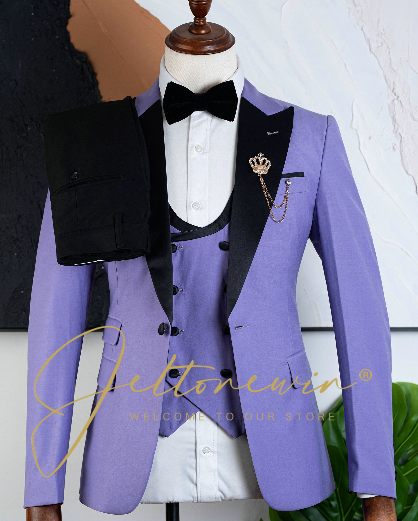Men's Purple Three Piece Tuxed - Men'S Formal Evening Wear recension och pris