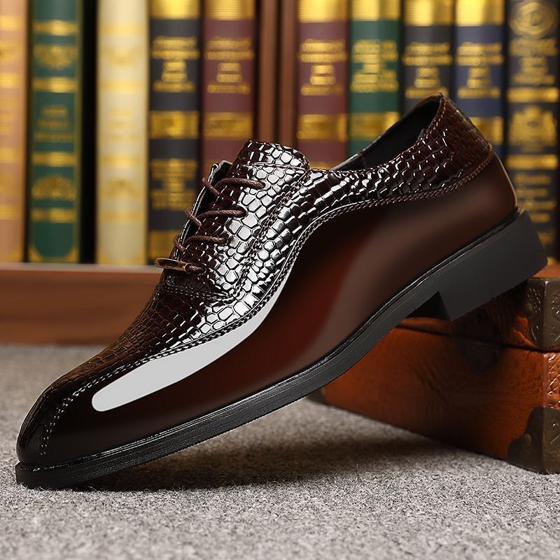 Men's Glossy Patent Leather Br - Men'S Formal Style recension och pris