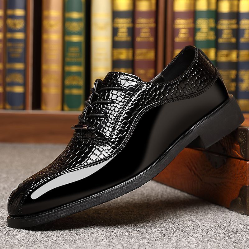 Men's Glossy Patent Leather Br - Men'S Formal Style recension och pris