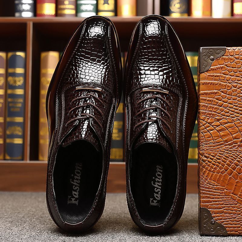 Men's Glossy Patent Leather Br - Men'S Formal Style recension och pris
