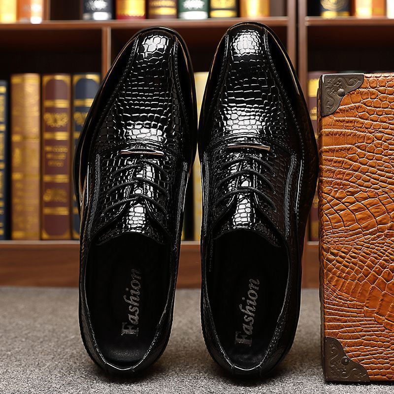 Men's Glossy Patent Leather Br - Men'S Formal Style recension och pris