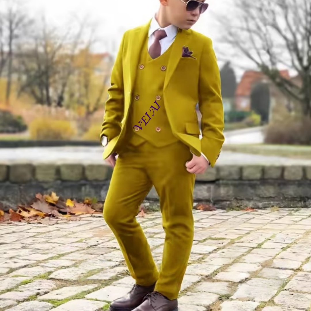 Boys 3 Piece Formal Suit Set C - Mens Formal recension och pris