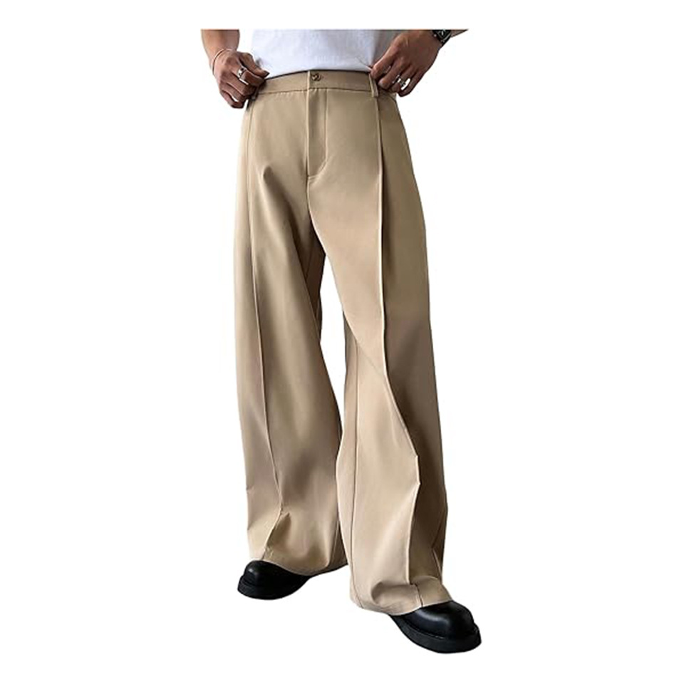 Men's Solid Color Straight Leg - Men'S Formal Style recension och pris