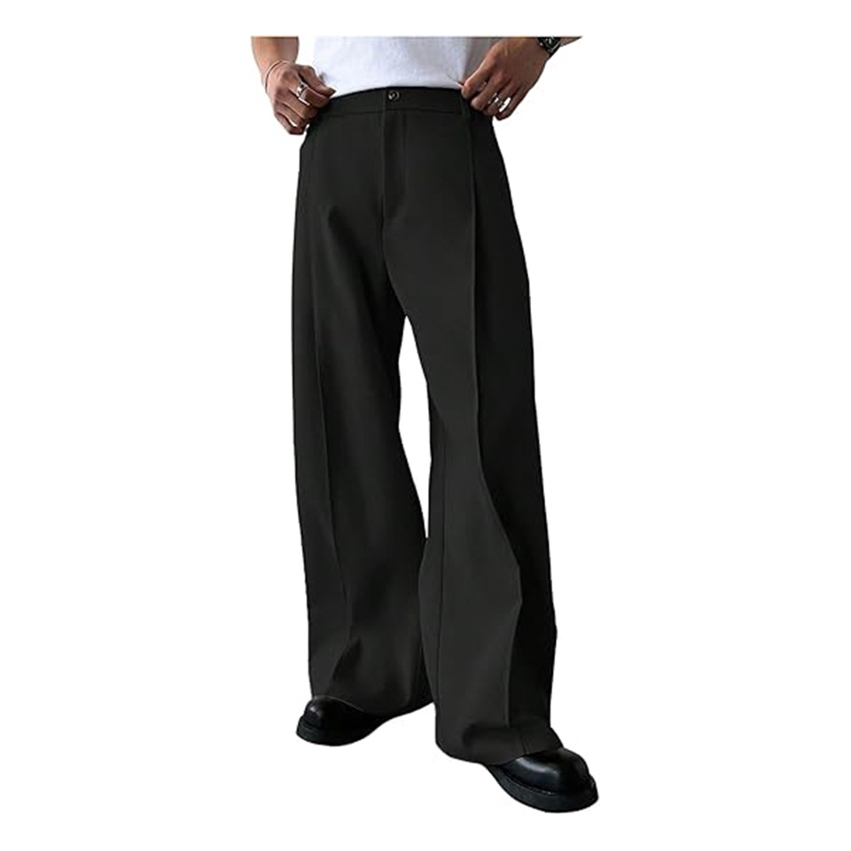 Men's Solid Color Straight Leg - Men'S Formal Style recension och pris