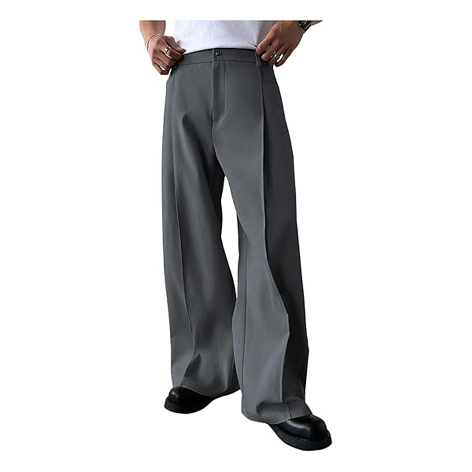 Men's Solid Color Straight Leg - Men'S Formal Style recension och pris