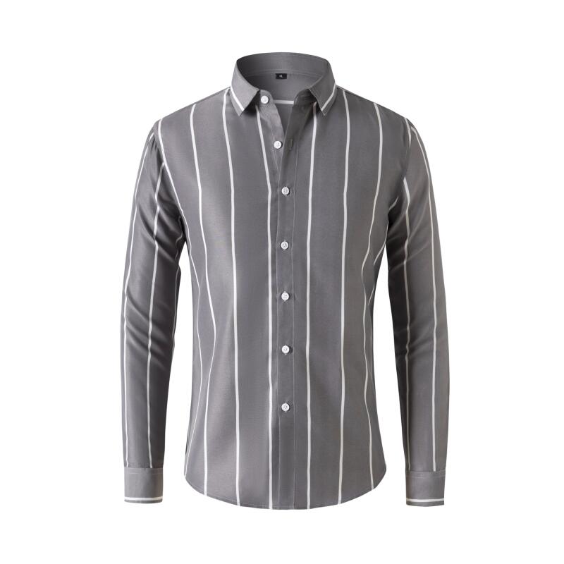Men's Striped Dress Shirt Long - Mens Formal recension och pris