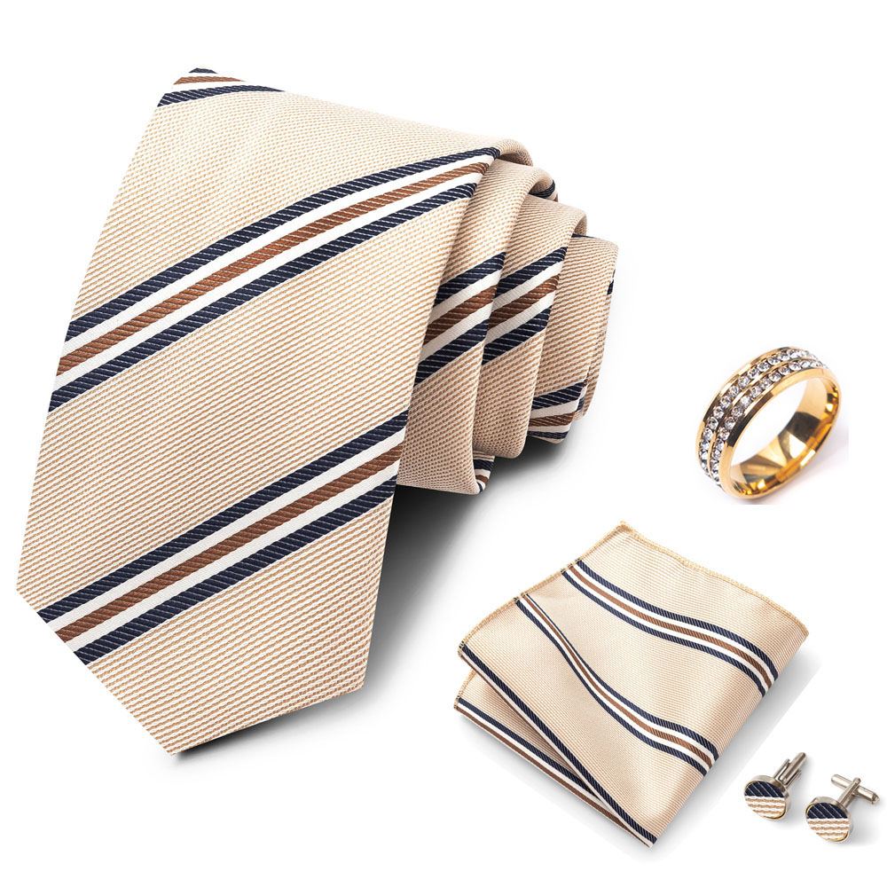 Striped Men's Tie Set, Stylish - Mens Formal recension och pris