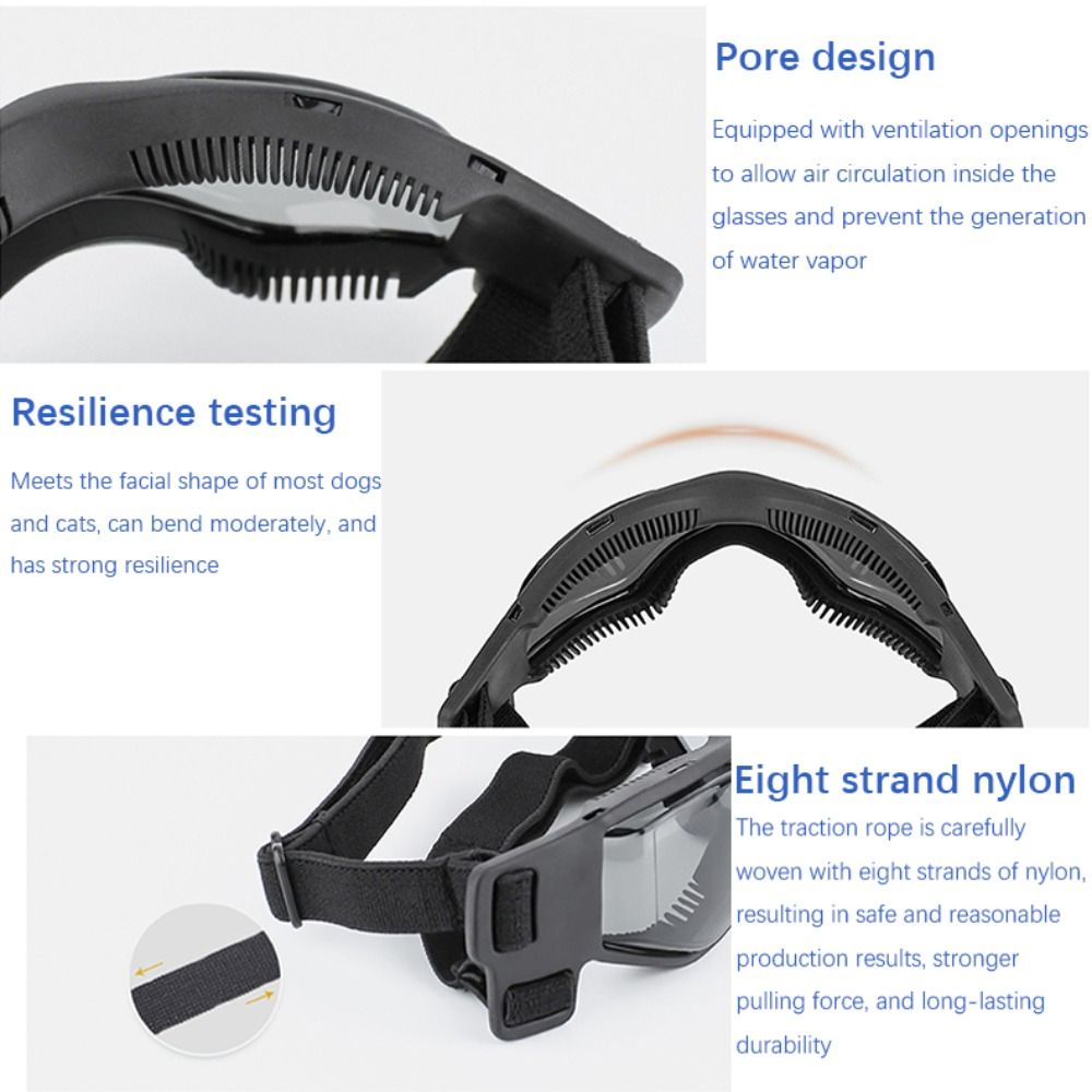 Silicon+PC+Nylon Pet Goggles A - Windsor Knot Tie recension och pris