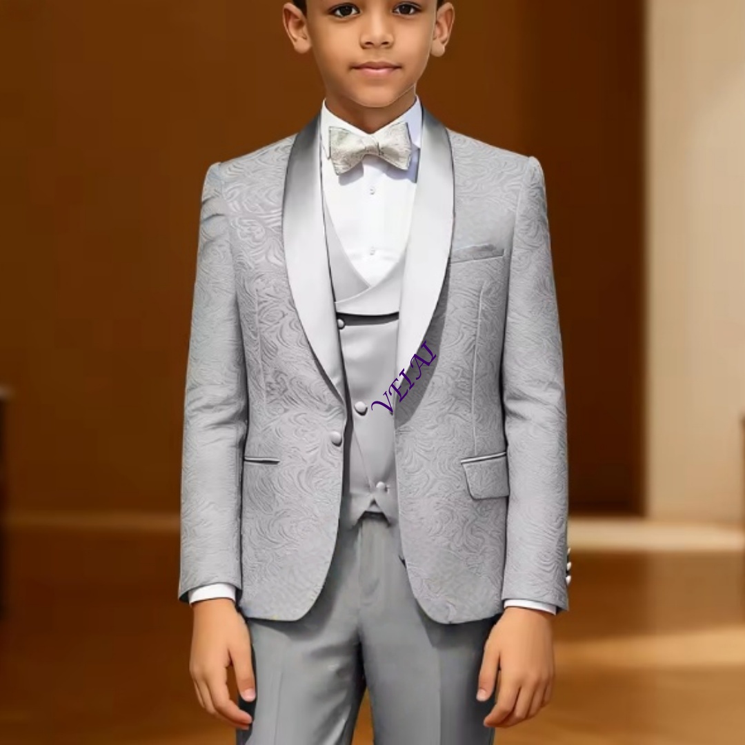 Boys' 3-Piece Formal Jacquard  - Mens Formal recension och pris