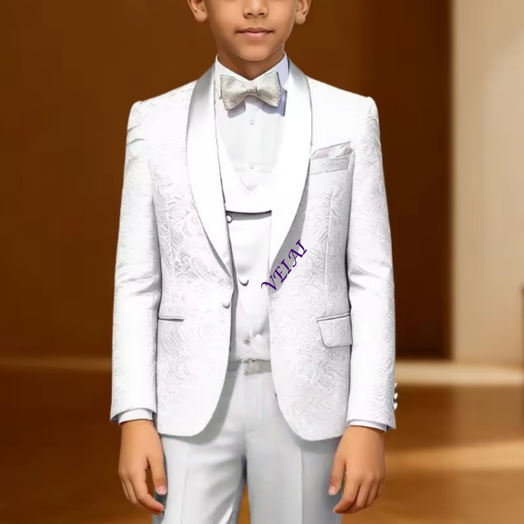 Boys' 3-Piece Formal Jacquard  - Mens Formal recension och pris