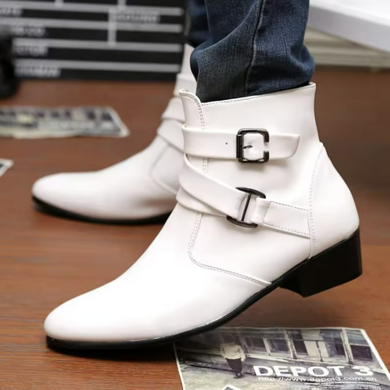Luxury Men Boots Leather Chels - Men'S Formal Style recension och pris