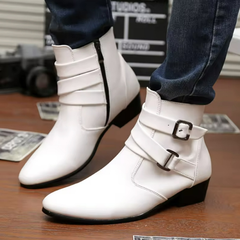 Luxury Men Boots Leather Chels - Men'S Formal Style recension och pris