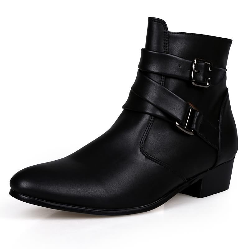 Luxury Men Boots Leather Chels - Men'S Formal Style recension och pris