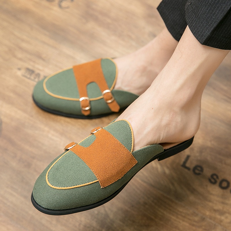 canvas mules half shoes for ma - Men'S Formal Style recension och pris
