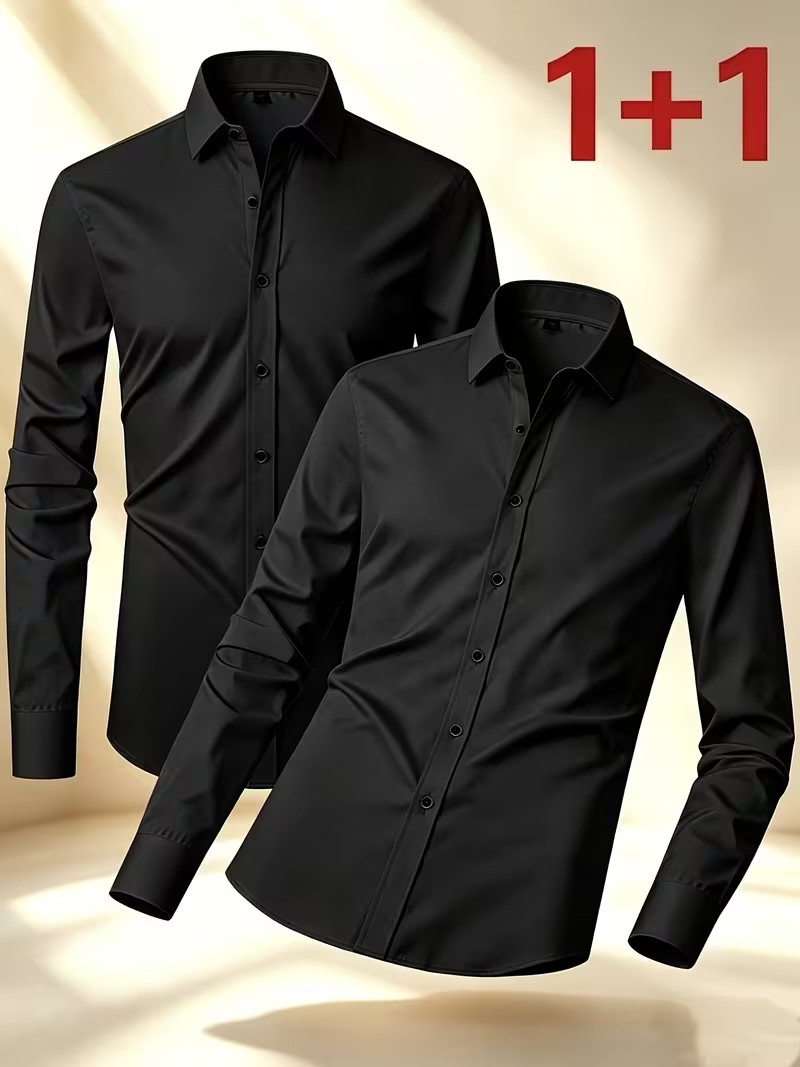 Spring/Autumn Wear Button Shir - Men'S Semi Formal Office Wear recension och pris