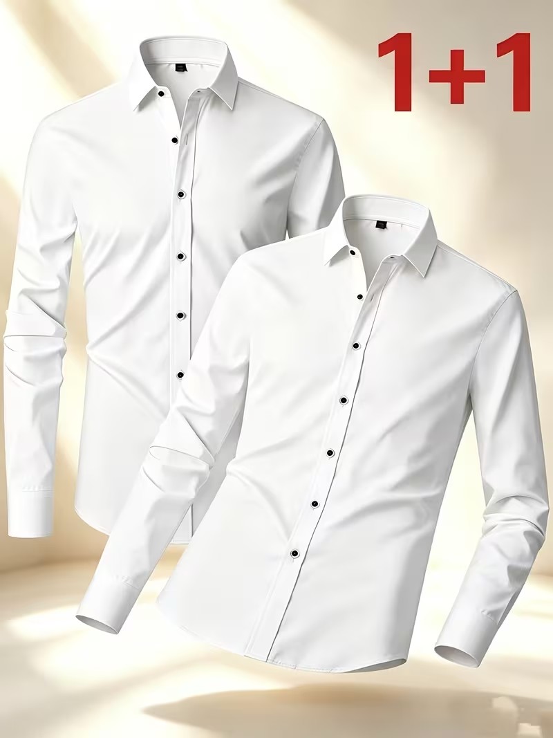 Spring/Autumn Wear Button Shir - Men'S Semi Formal Office Wear recension och pris